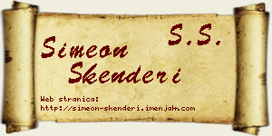 Simeon Skenderi vizit kartica